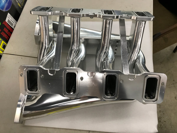 HOLLEY SNIPER 822241 EFI FABRICATED INTAKE MANIFOLD DUAL PLENUM 102MM GM LS3/L92, AND FUEL RAIL KIT - SILVER