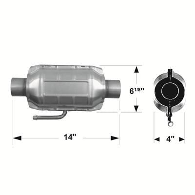 Exhaust Mufflers - Flowmaster Universal Catalytic Converters 2200125