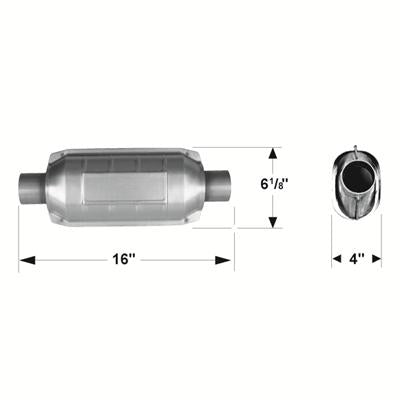 Exhaust Mufflers - Flowmaster Universal Catalytic Converters 2250220