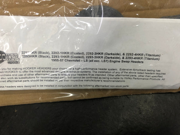 Hooker 2293-1HKR Super Comp Headers Ceramic 1955-1957 Chevys; LS