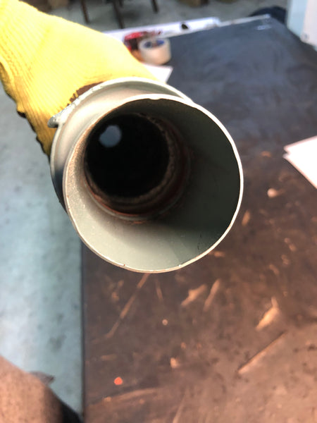 Patriot Exhaust H3014 Muffler Smithy, 26 Inch, 2-1/4 Inch Inlet/Outlet