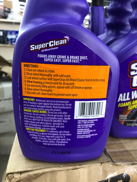 SUPER CLEAN ALL WHEEL CLEANER 32 ounce