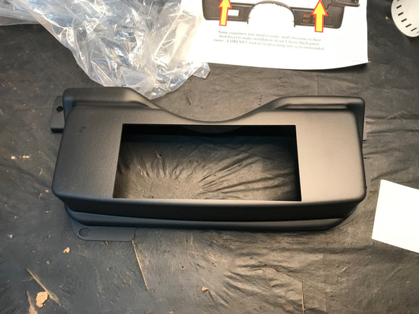 Holley 553-406 1987-1993 Ford Mustang Dash Bezel, 6.86 Inch Dash