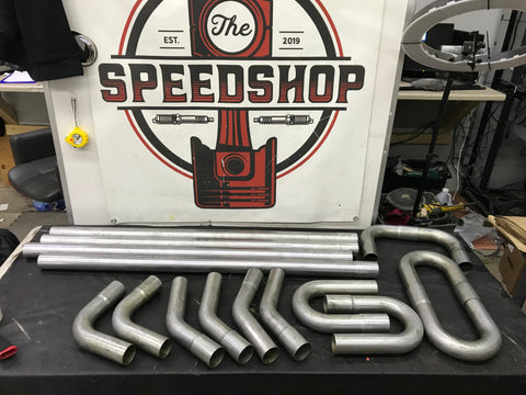 SUM-670145 Exhaust Pipe Kit Header-Back Weld-Up Steel 2.25" Dia Universal