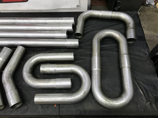 SUM-670145 Exhaust Pipe Kit Header-Back Weld-Up Steel 2.25" Dia Universal