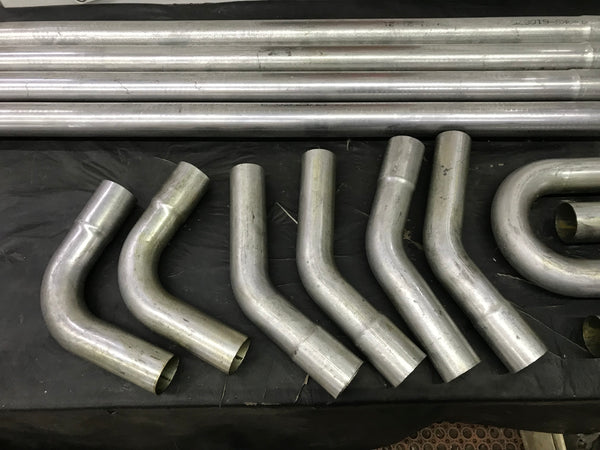 SUM-670145 Exhaust Pipe Kit Header-Back Weld-Up Steel 2.25" Dia Universal
