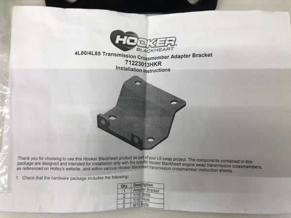 Hooker Blackheart 71223013HKR Trans Adapter 94-98 Mustang LS Swap 4L80E/4L85E