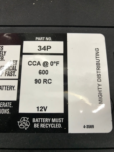 Mighty Pro Battery 34P    600CCA