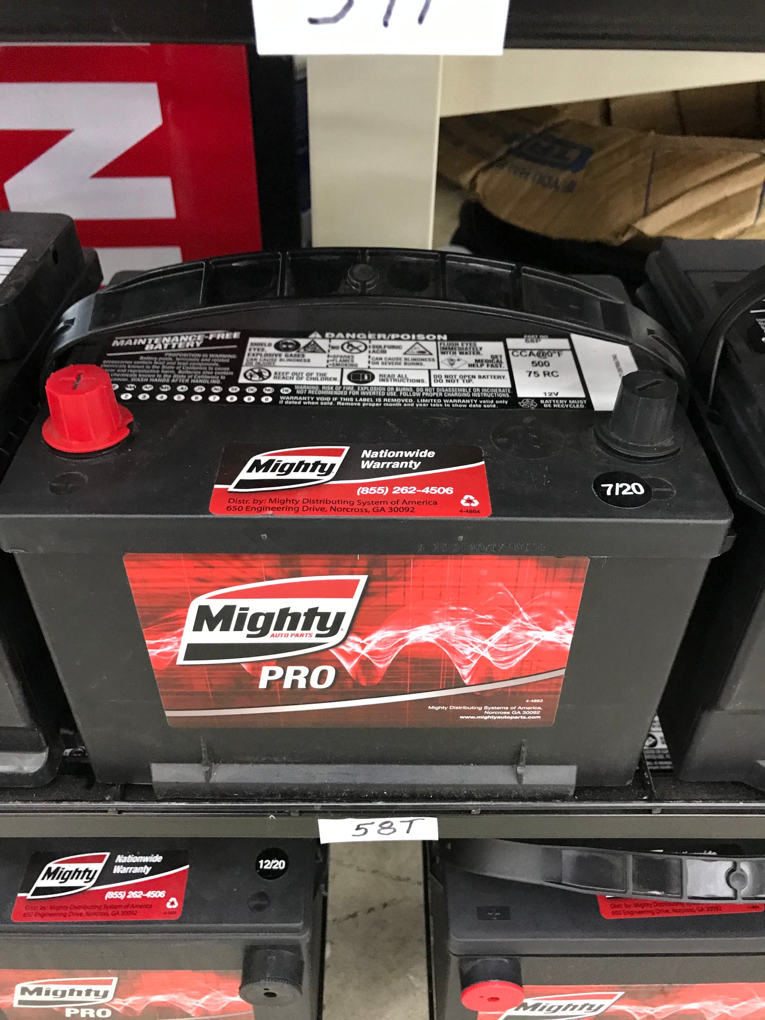 Mighty Pro Battery 58P    500CCA