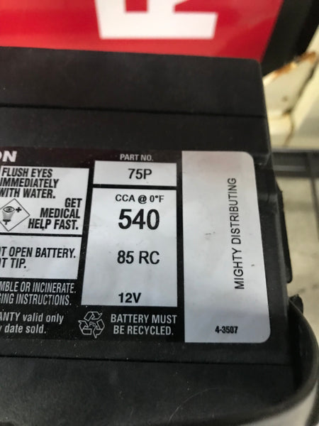 Mighty Pro Battery 75P    540CCA