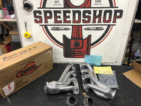 Sanderson BB8-SEC Headers Shorty Steel 3" Collector For 1967-1987 Chevrolet GMC