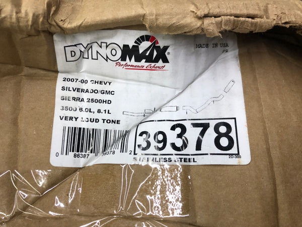 Dynomax 39378 Ultra Flo Exhaust System Fits 2000-07 Silverado Sierra 2500 3500
