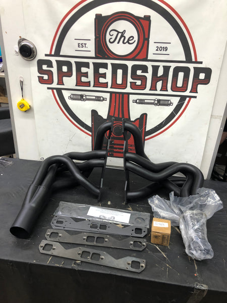 Doug's D365-B Black Hi-Temp Coated Headers 1962-1967 Chevy II/Nova Small Block 265-400 Fenderwell Exit
