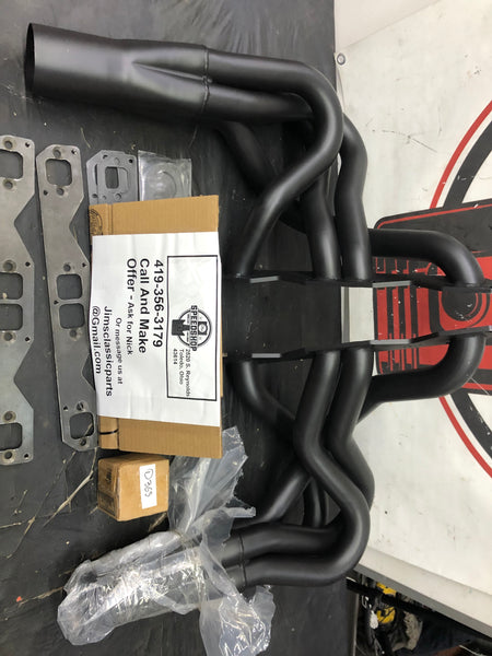 Doug's D365-B Black Hi-Temp Coated Headers 1962-1967 Chevy II/Nova Small Block 265-400 Fenderwell Exit