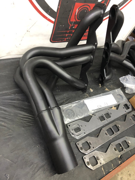 Doug's D365-B Black Hi-Temp Coated Headers 1962-1967 Chevy II/Nova Small Block 265-400 Fenderwell Exit