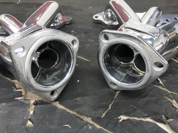 Sanderson LS150-SEC Header Set, Silver Ceramic Coated GM LS Engines 1.5" Tubes