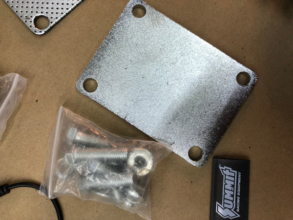 Exhaust Cutout Oval Electric Aluminum Bolt-On 3 in. Diameter Kit SUM-670103