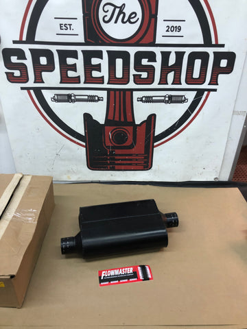 Flowmaster 42441 CHAMBERED MUFFLER 40 Series - 2.25 Offset In / 2.25 Center Out