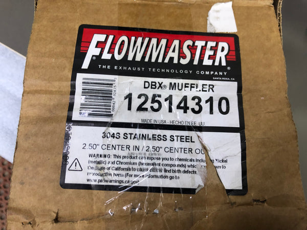 Flowmaster 12514310 2.50 Center In/2.50 Center Out DBX Muffler