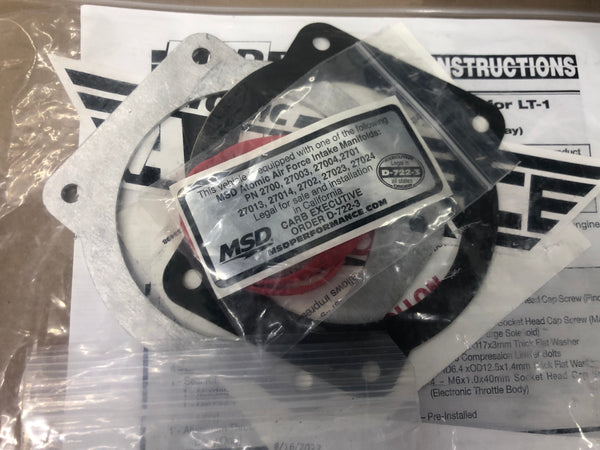 MSD 2700 Atomic Airforce Intake Manifold For GM Gen-V LT engines