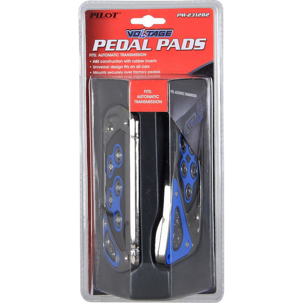 Pilot Automotive PM-2312B2 Voltage Pedal Set, Blue/Black Automatic 2 Piece