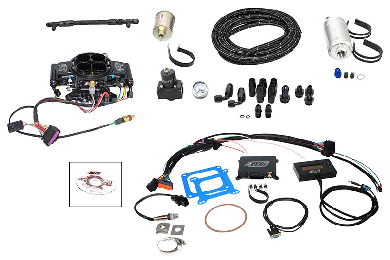 Quick Fuel Technology Q-QFI-500BDM QFI Master EFI Kit - Black Diamond (525HP, 950 cfm, 4150 Style Flange)
