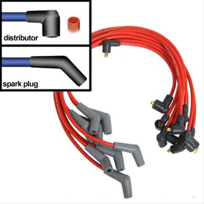 AMC/GM/Ford, V8  RED 8mm Ignition Wires SUM-867805R