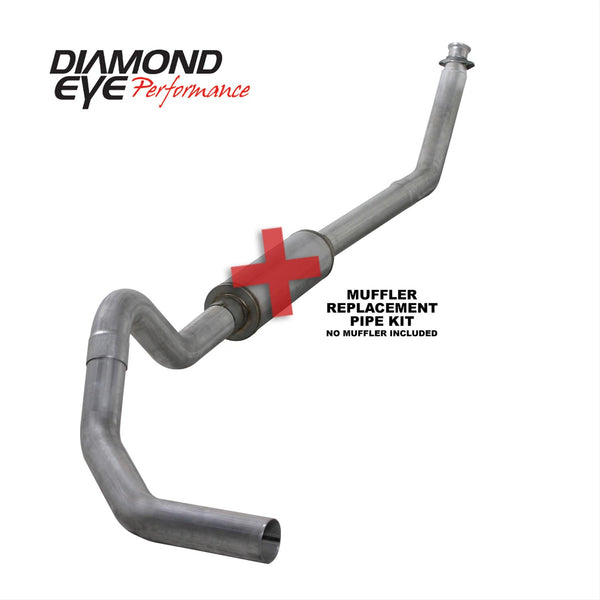 Diamond Eye K4212A-RP - 98-02 Dodge 5.9L 24V Cummins 4" Turbo Back Single