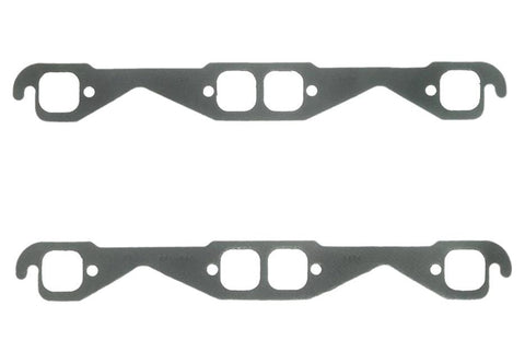 Fel-Pro 1404 SBC Header Gaskets Steel Core Laminate, Square Port