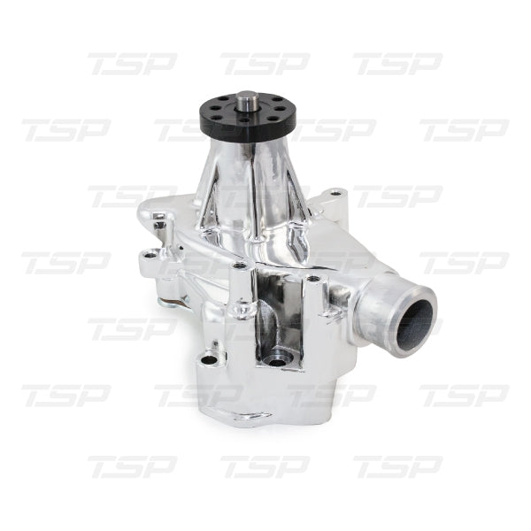 HC8012C CHEVY SMALL BLOCK LONG-STYLE HIGH-FLOW MECHANICAL WATER PUMP CHROME