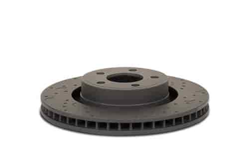 Hawk HKC4198.702F Talon Street Rotor And Brake Pad Kit Cross Drilled And Slotted