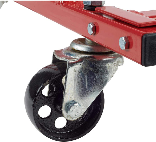 Rolling Engine Cradle Stand with Wheels, Fits Chevy V8 Small Block and Big Block, Steel Construction, Built in Hardware Storage, Easy Assembly