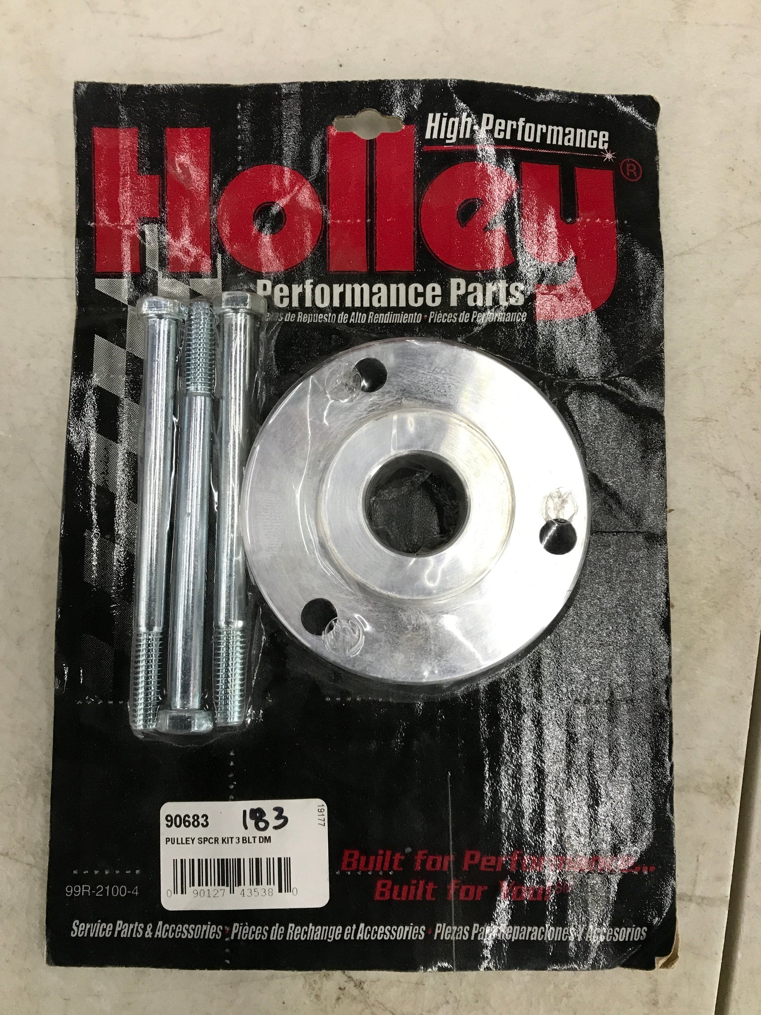 Holley 90683 - Holley Pulley Spacers 3 bolt .750 inch spacer