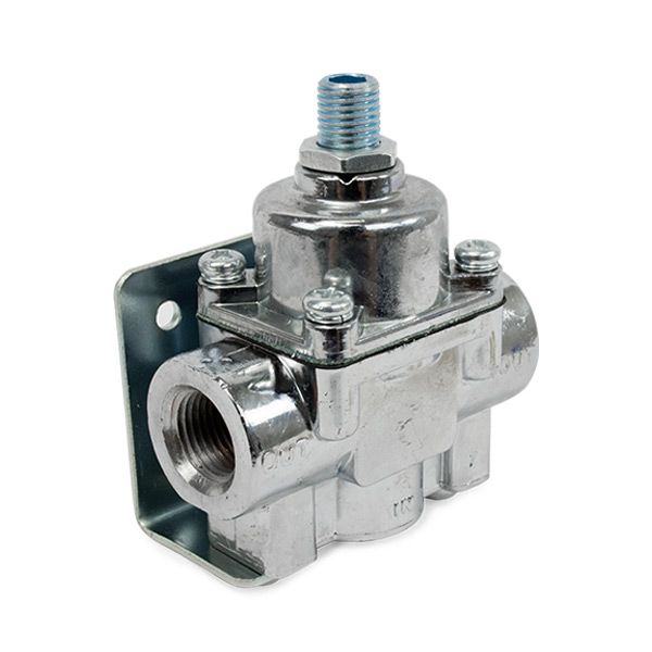 JM1055C  1 - 4 PSI CHROME ALUMINUM FUEL PRESSURE REGULATOR