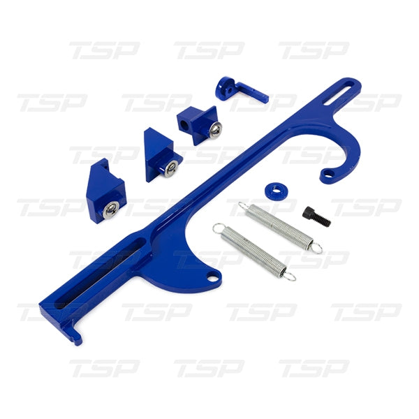 TSP JM3101BL BILLET ALUMINUM BLUE THROTTLE CABLE BRACKET