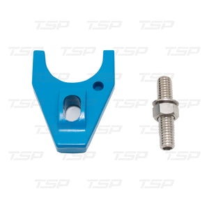 JM6926BL CHEVY V8 DISTRIBUTOR HOLD-DOWN CLAMP (BLUE)