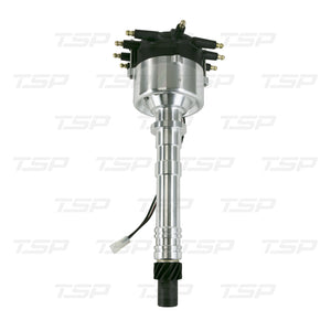 TSP JM9601BK CHEVY SB/BB LOW-PROFILE PRO SERIES PRO BILLET DISTRIBUTOR W/CRAB CAP