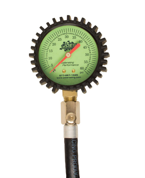 JOES Racing Products Glow-In-The-Dark Tire Pressure Gauge 32307