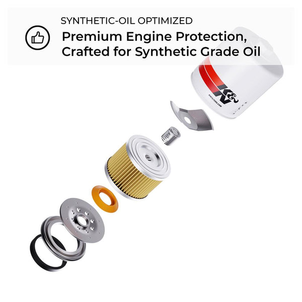 K&N HP-3002 - K&N Performance Gold Oil Filters