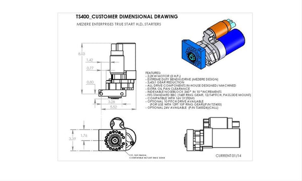 Meziere True Start 400 Series High-Torque Starters TS400