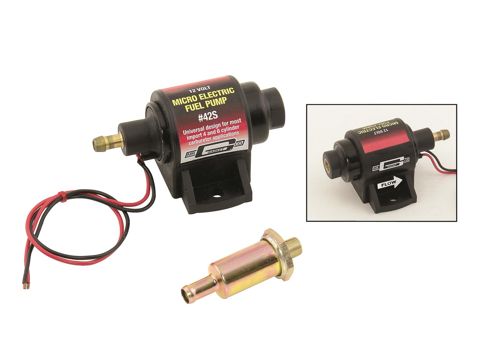 Mr. Gasket Micro Electronic Fuel Pump 42S