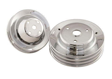 Mr. Gasket Chrome Water Pump Pulleys 4963