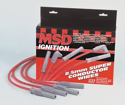 MSD 8.5mm Super Conductor Spark Plug Wire Set 32039