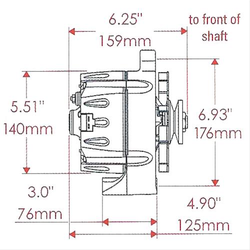 Powermaster Street Alternator 8-47141