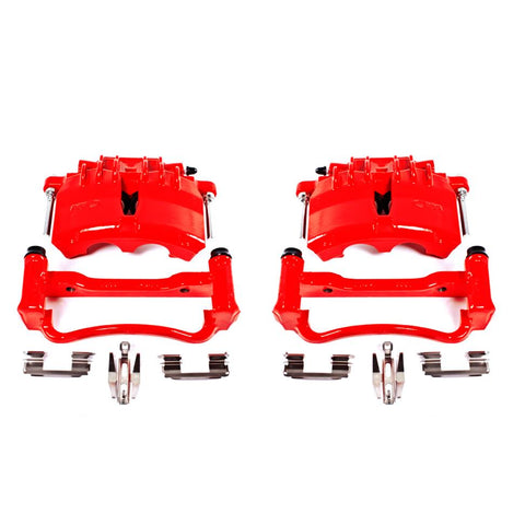 Power Stop Red Powdercoated Performance Calipers S4838