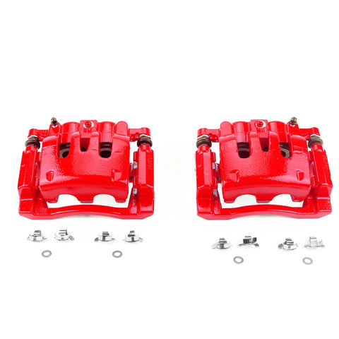 Power Stop Red Powdercoated Performance Calipers S5076 06-12 Ford F250 Rear