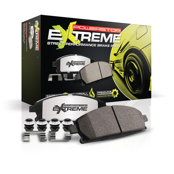 Power Stop Z26-052 - Power Stop Z26 Street Warrior Carbon Fiber-Ceramic Brake Pads