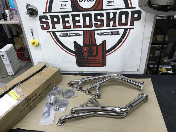 SCOTT DRAKE C5ZZ-9430-SS TRI-Y HEADERS, 304 STAINLESS STEEL 1964-1968 Ford Mustang.Tri-Y Headers