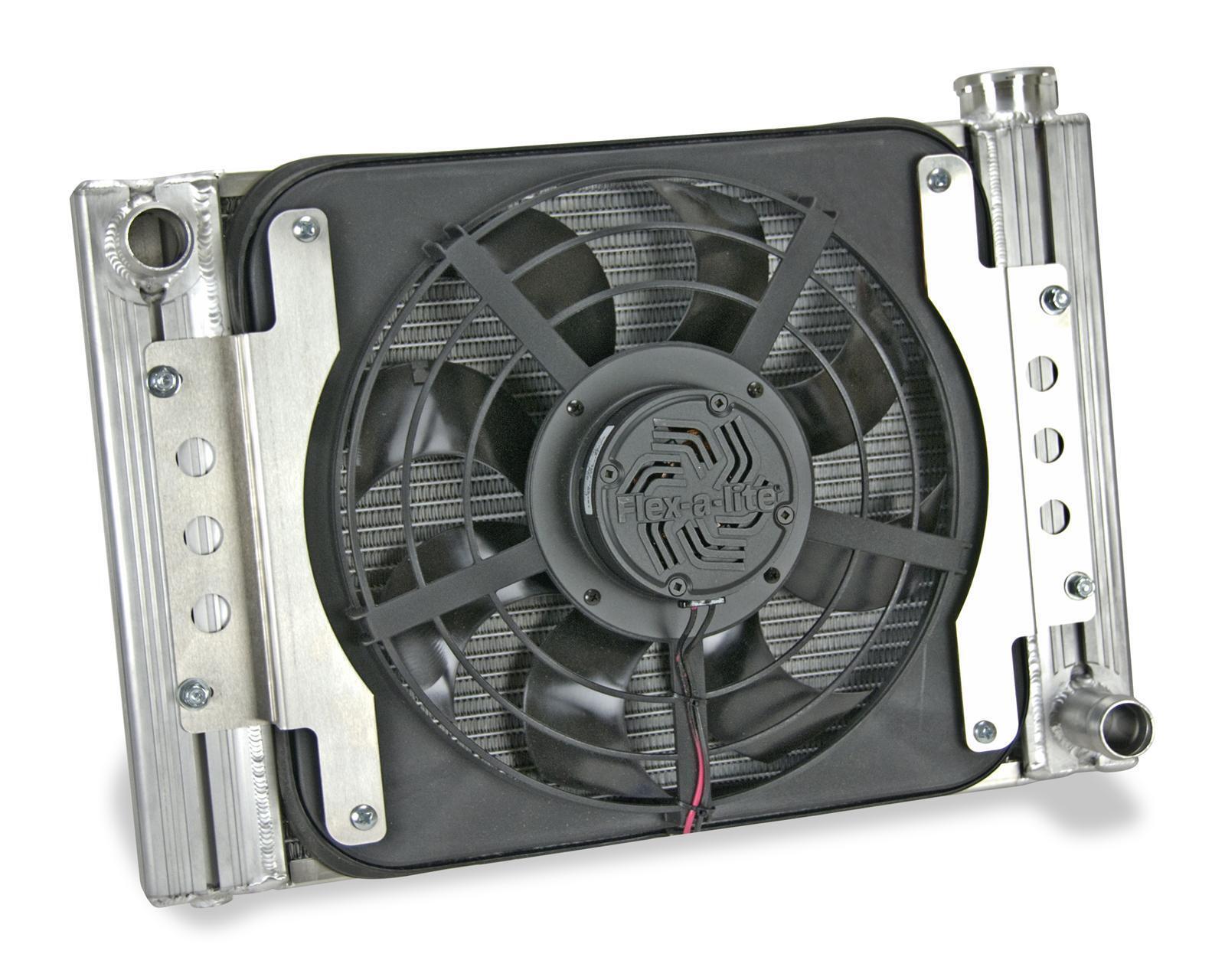 Flex-A-Lite 63115AU 15" Core Slim Profile UTV Radiator/Fan Combo With Left Inlet