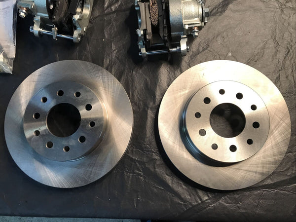 Leed Brakes RC4001 Rear Disc Brake Kit Mopar 8 1/4 & 9 1/4 11 in. Plain Rotors Z